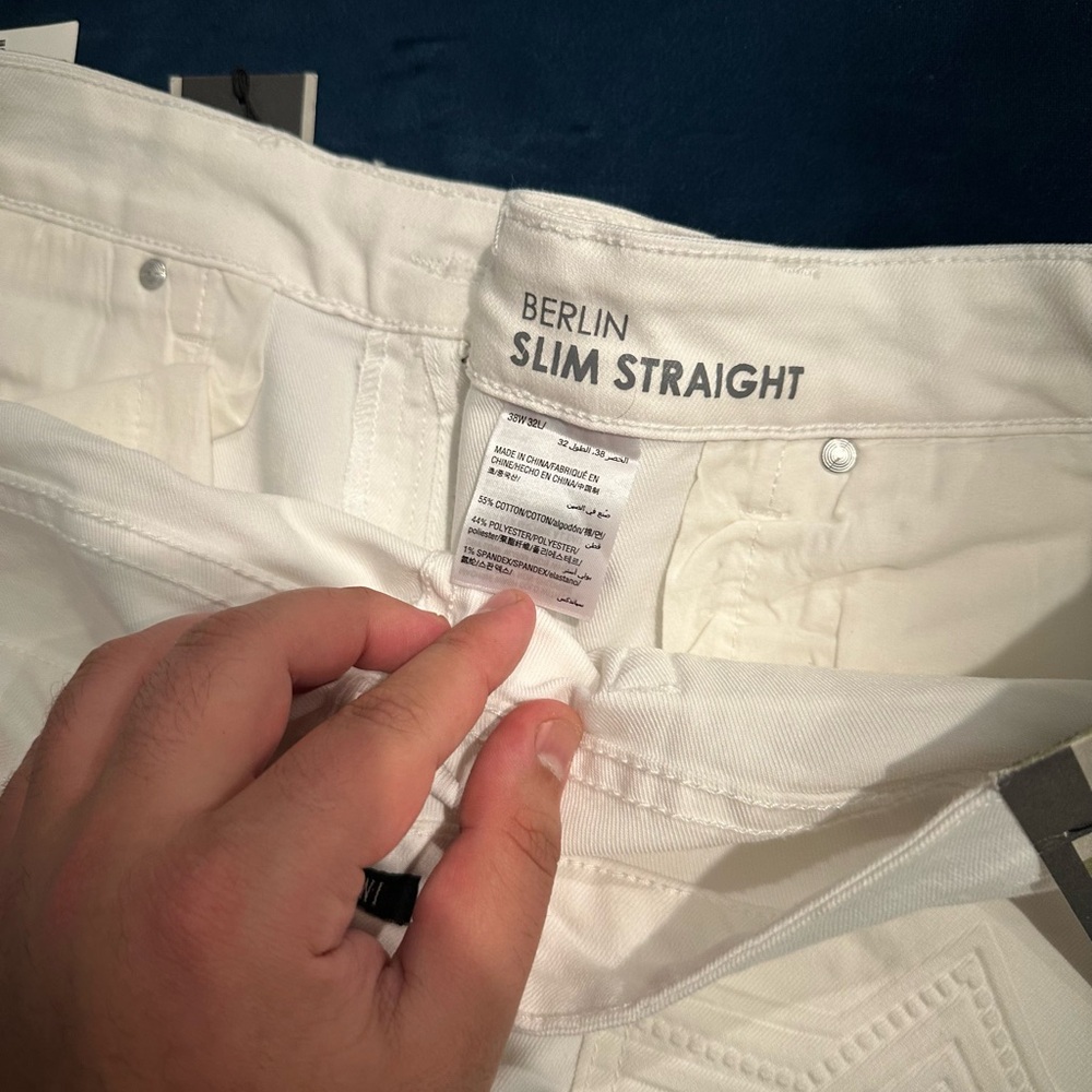 Slim Straight White Jeans - Picture 7 of 10